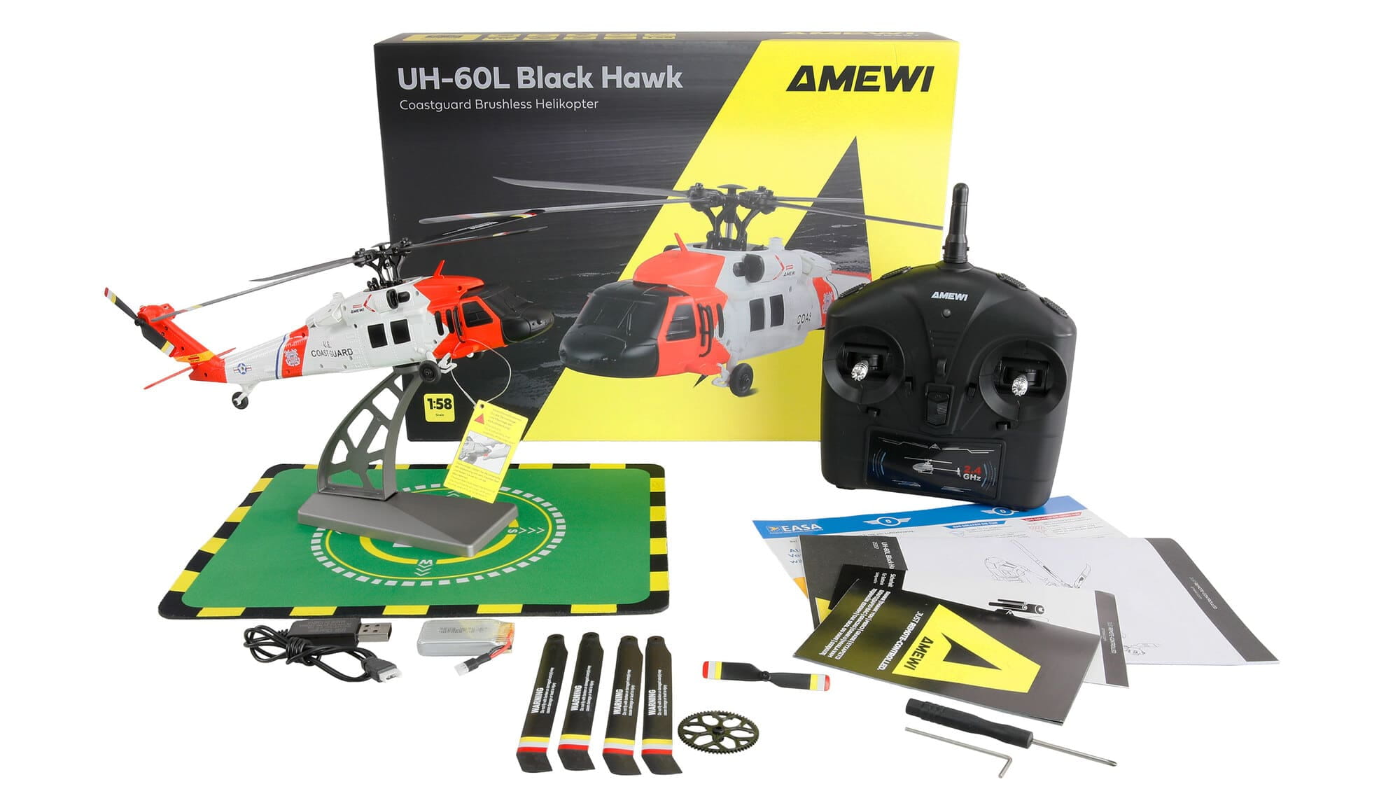 Amewi UH-60L Black Hawk Coastguard Helikopter