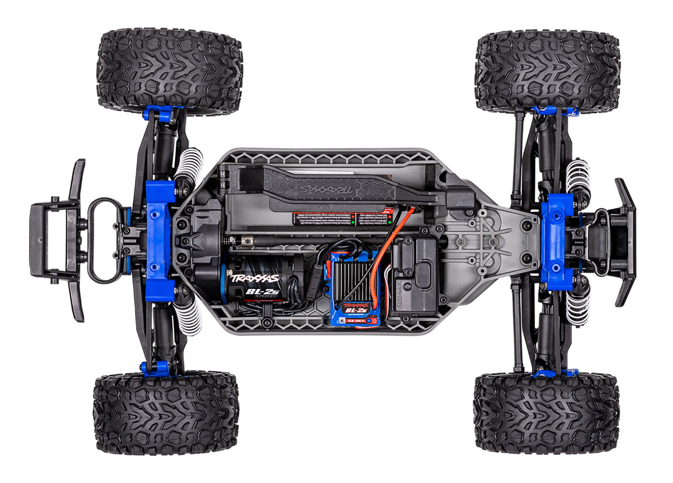 traxxas rustler blau rtr brushless