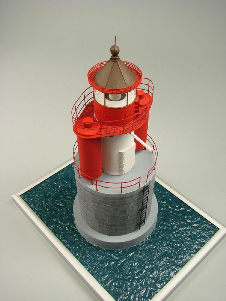 Shipyard Leuchtturm Vierendehlgrund Lighthouse Germany 1909 1:72 Laser Kartonbausatz