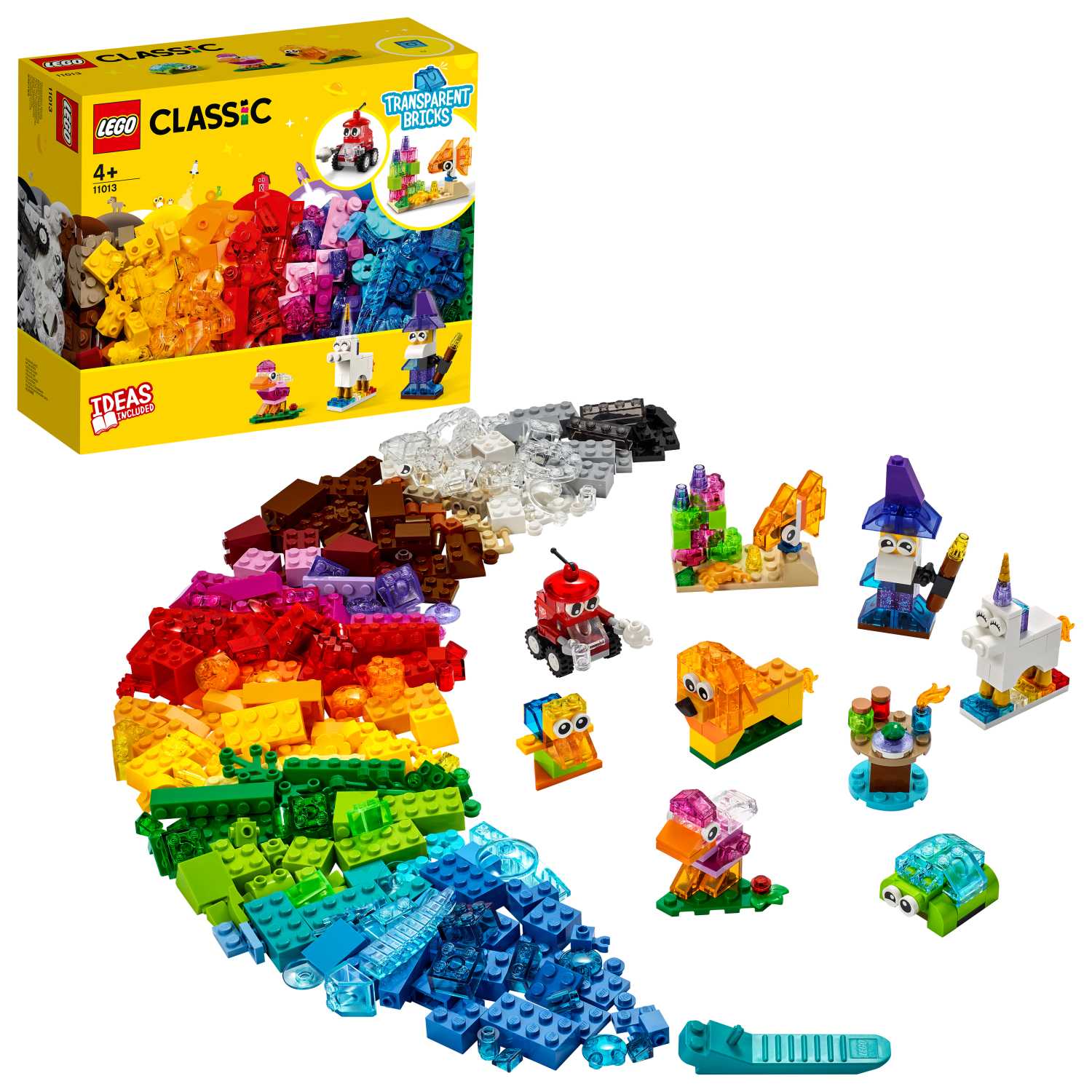 LEGO Classic Kreativ-Bauset mit durchsichtigen Steinen