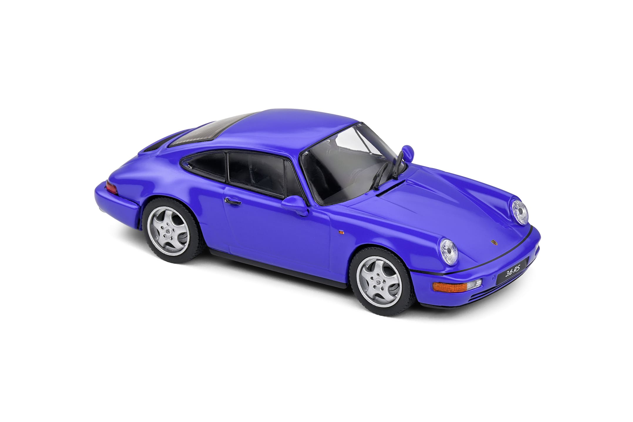 Porsche 911 _964_ Turbo 3.6 Modellauto 1_43 in Electric Blue