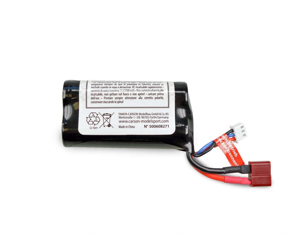 Carson 7,4V 1500mAh Akku Li-Ion T-Pl