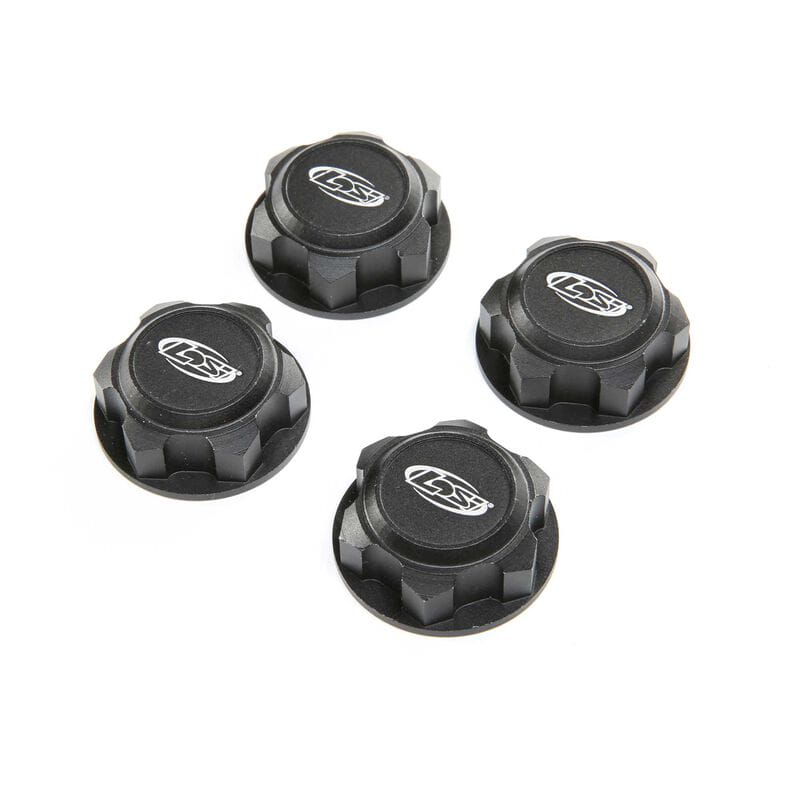 Losi Wheel Nut_ Captured_ Black _4_ DBXL-E 2.0 - RC-Zubehoer