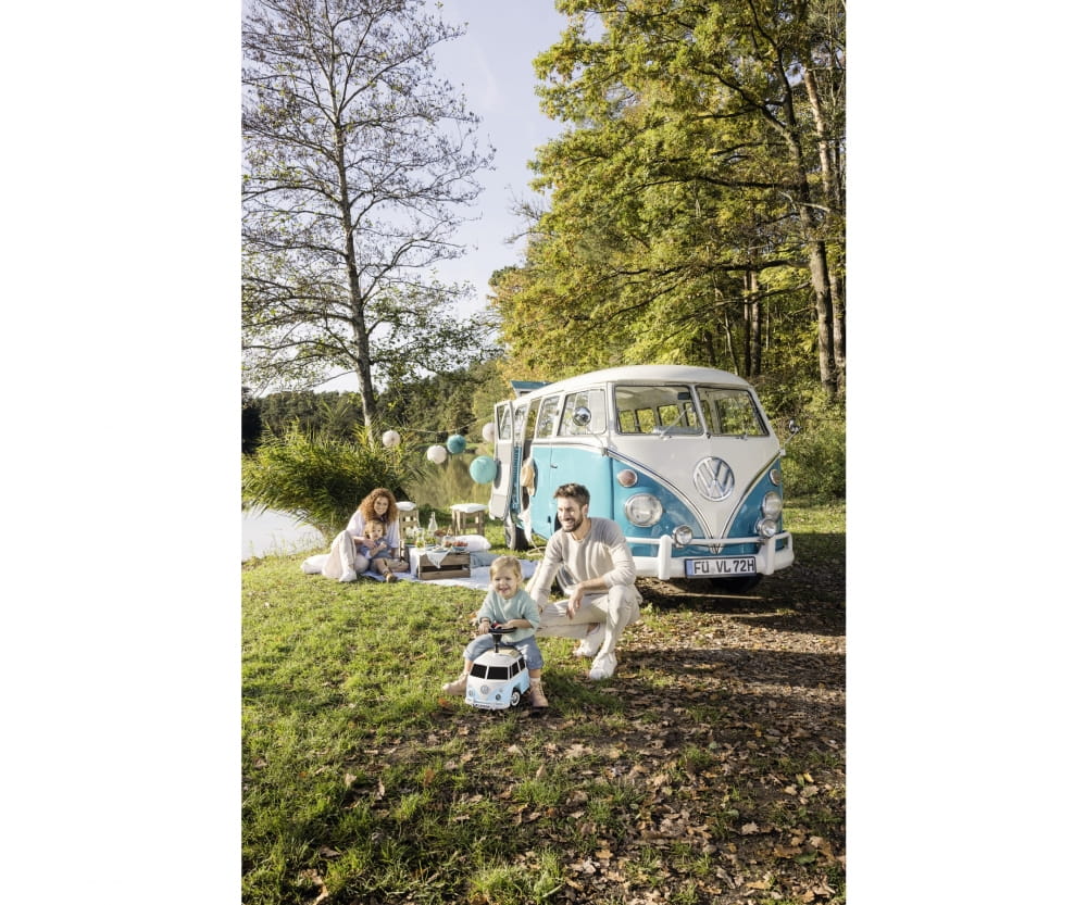 Big Rutscher Auto Baby VW T1 Blau