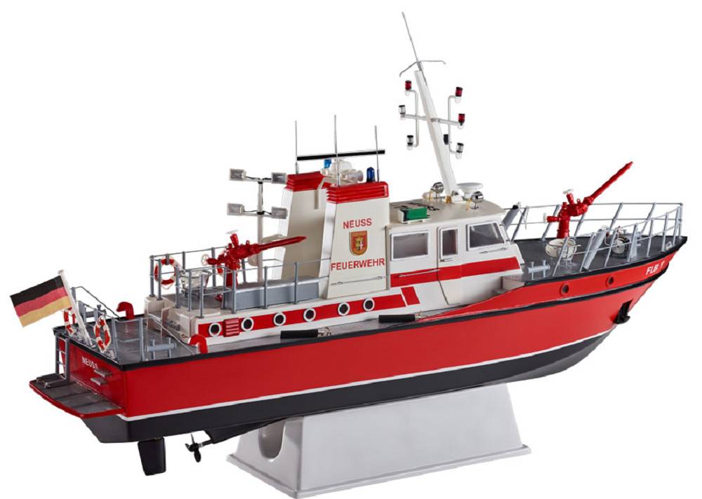 Romarin FLB-1 Ferngesteuertes Feuerlöschboot Modell 1:25 mit RC und Sonderfunktionen Romarin FLB-1 Ferngesteuertes Feuerlöschboot Modell 1:25 mit RC und Sonderfunktionen