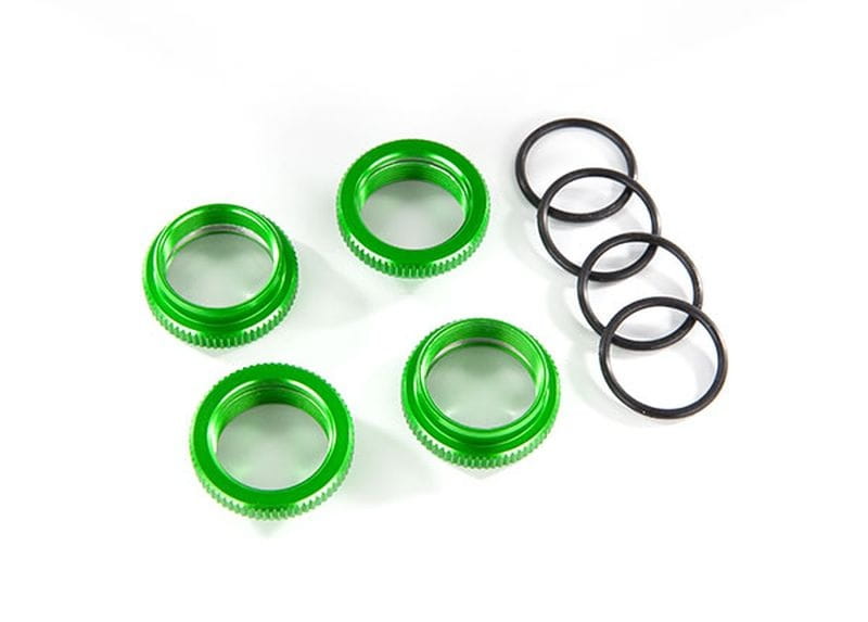 Traxxas Federteller Alu gruen GT-Maxx _4_ _mit O-Ring_ - RC-Zubehoer