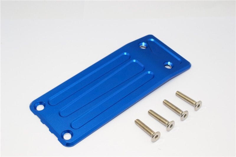 GPM Alu Unterschutzplatte vorne blau fuer Traxxas X-MAXX - RC-Zubehoer