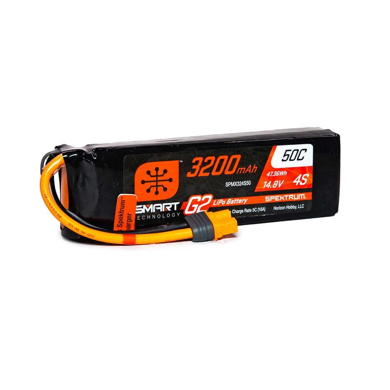 Spektrum Lipo Akku 3200mAh 4S 14,8V Smart G2 50C IC3