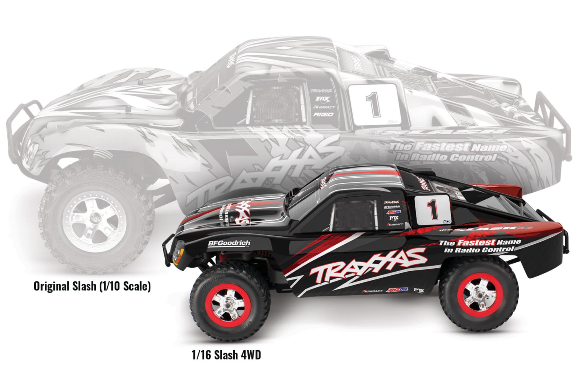 Traxxas 1_16 Slash 4X4 Short Course Truck RTR mit Akku und USB-C-Ladegeraet