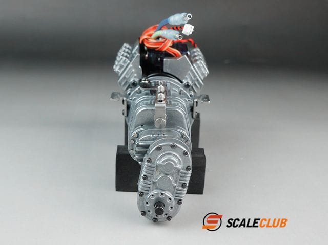 ScaleClub Scale Allradgetriebe 3-Gang mit Motor,Lüfter und Schaltservo