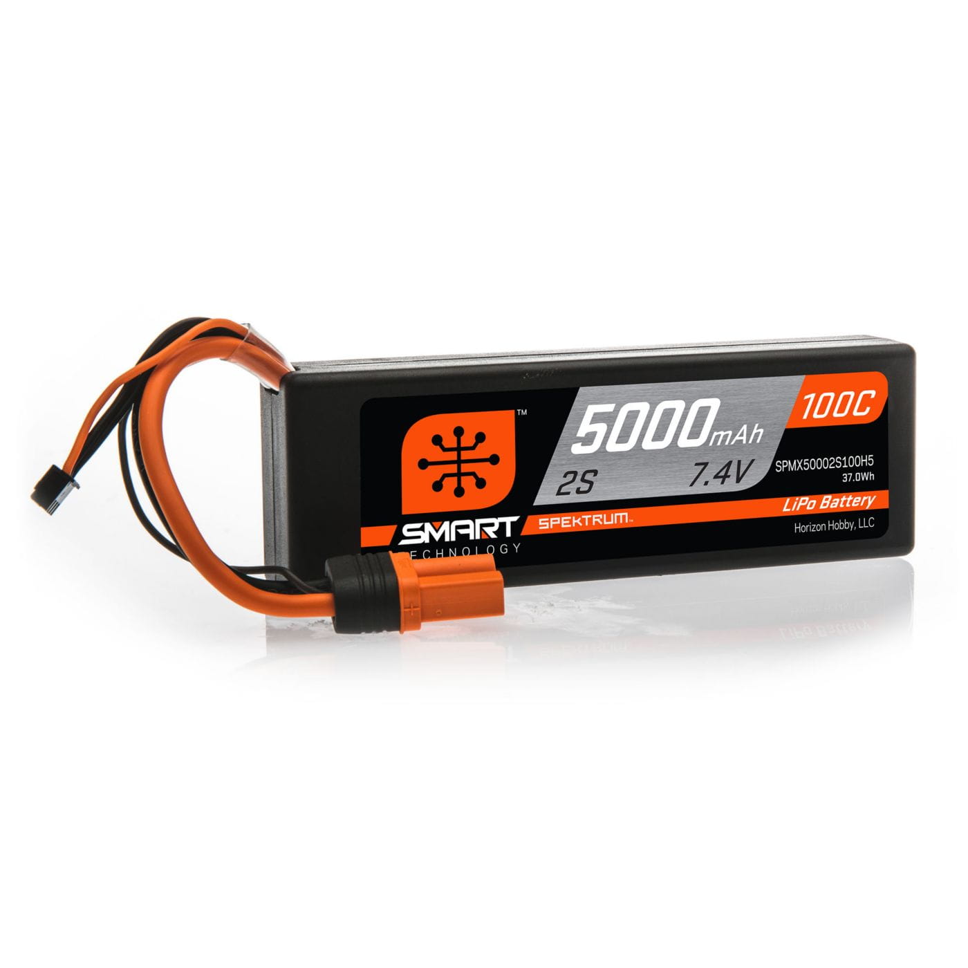 Spektrum Lipo Akku 5000mAh 2S 7.4V 100C Smart Hardcase IC5 Spektrum Lipo Akku 5000mAh 2S 7.4V 100C Smart Hardcase IC5