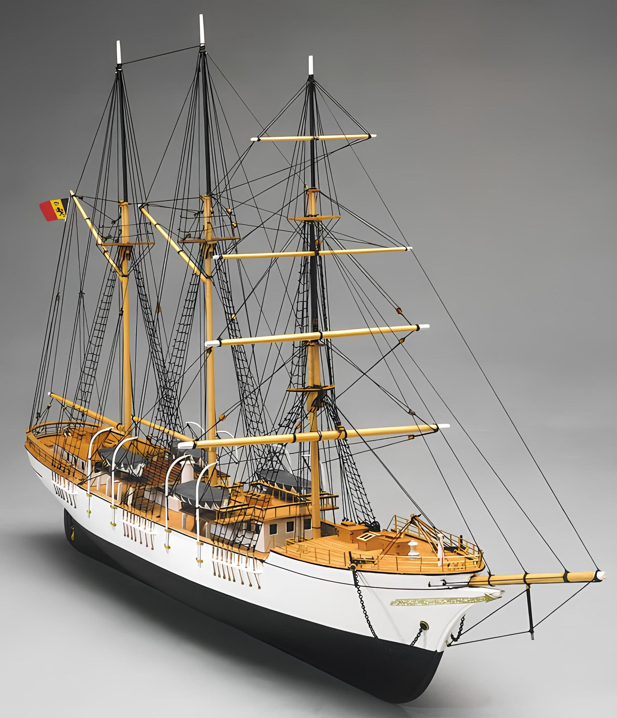 Mercator Schulschiff 1_120 Baukasten - Historisches Schiffsmodell aus Holz