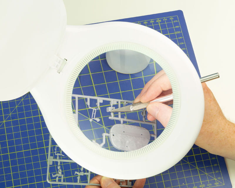 Krick Standlupe 125 mm Ø  11W mit LED Beleuchtung 60 LEDs - RC-Zubehoer