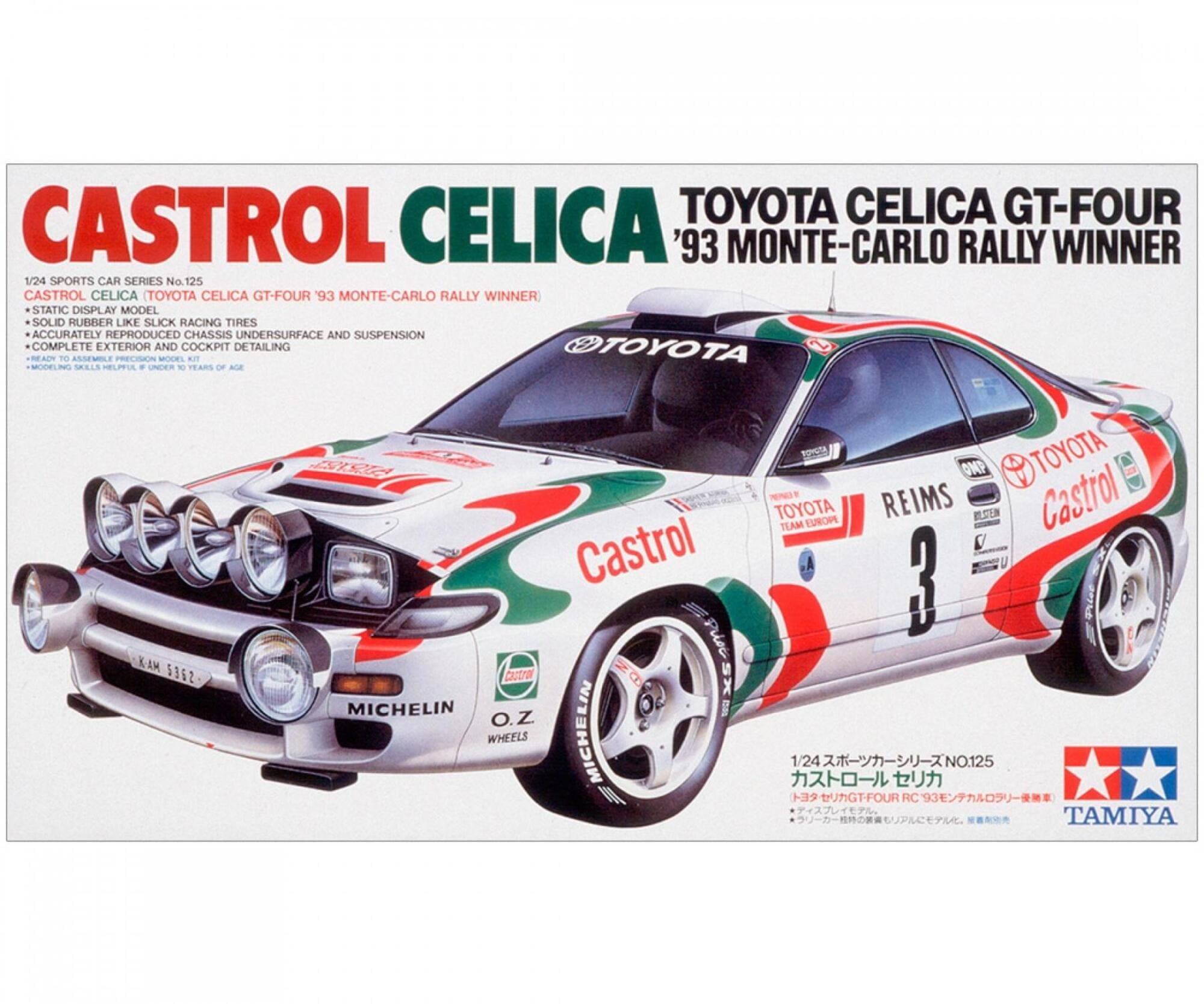 Tamiya 1_24 Castrol Celica GT-Four 1993 Rallye Monte Carlo Modellbausatz