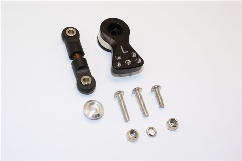 GPM Alu Servohorn 25T m. Lenkstange schwarz fuer ARRMA Kraton_ Notorius_ Outcast_ Limitless_ Infracti