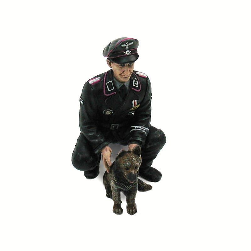 Torro Torro 1_16 Figur _Obersturmbannfuehrer Otto Paetsch_ mit Hund - RC-Zubehoer