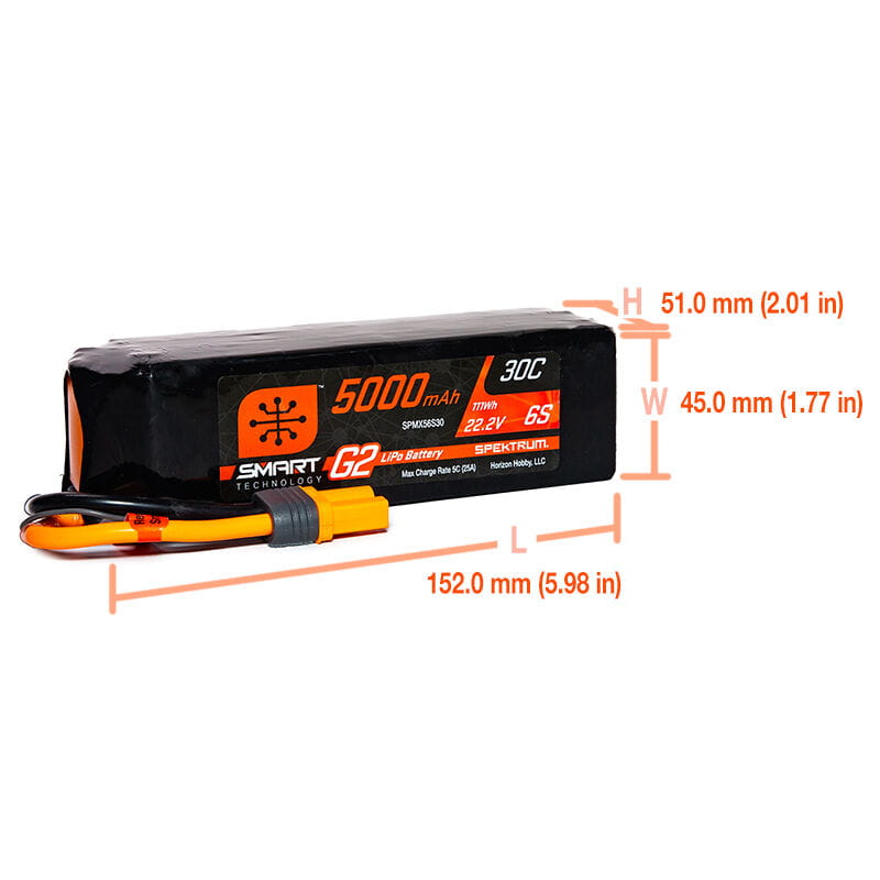 SPEKTRUM 6S 22 2V Smart G2 Lipo Akku 30c IC5 spektrum 6s 22 2v smart lipo akku