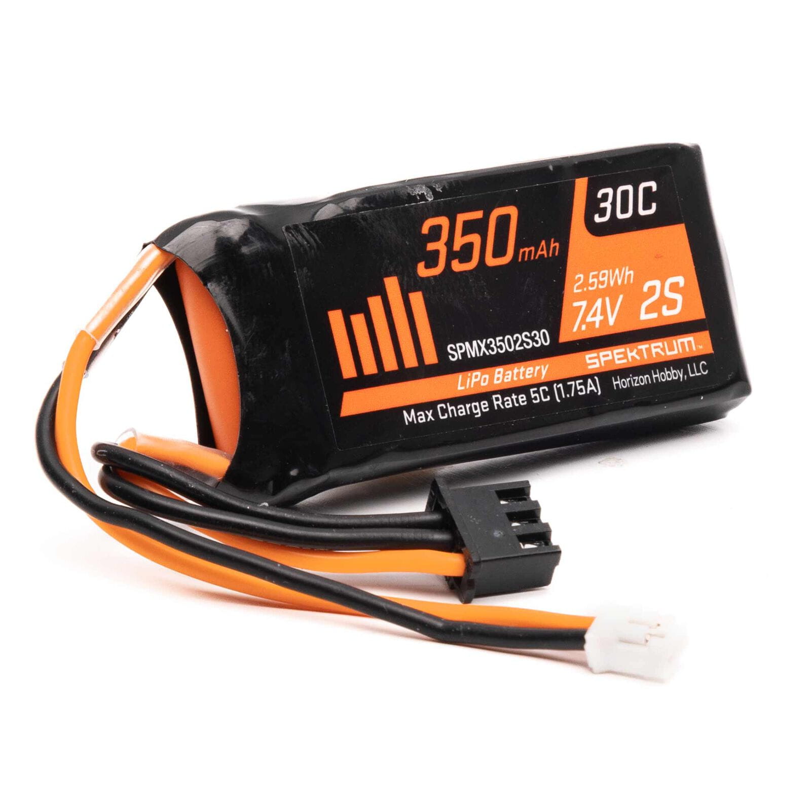 Spektrum 7.4v 350mAh 2S LiPo: PH2.0 Spektrum 7_4v 350mAh 2S LiPo_ PH2.0 - RC-Zubehoer
