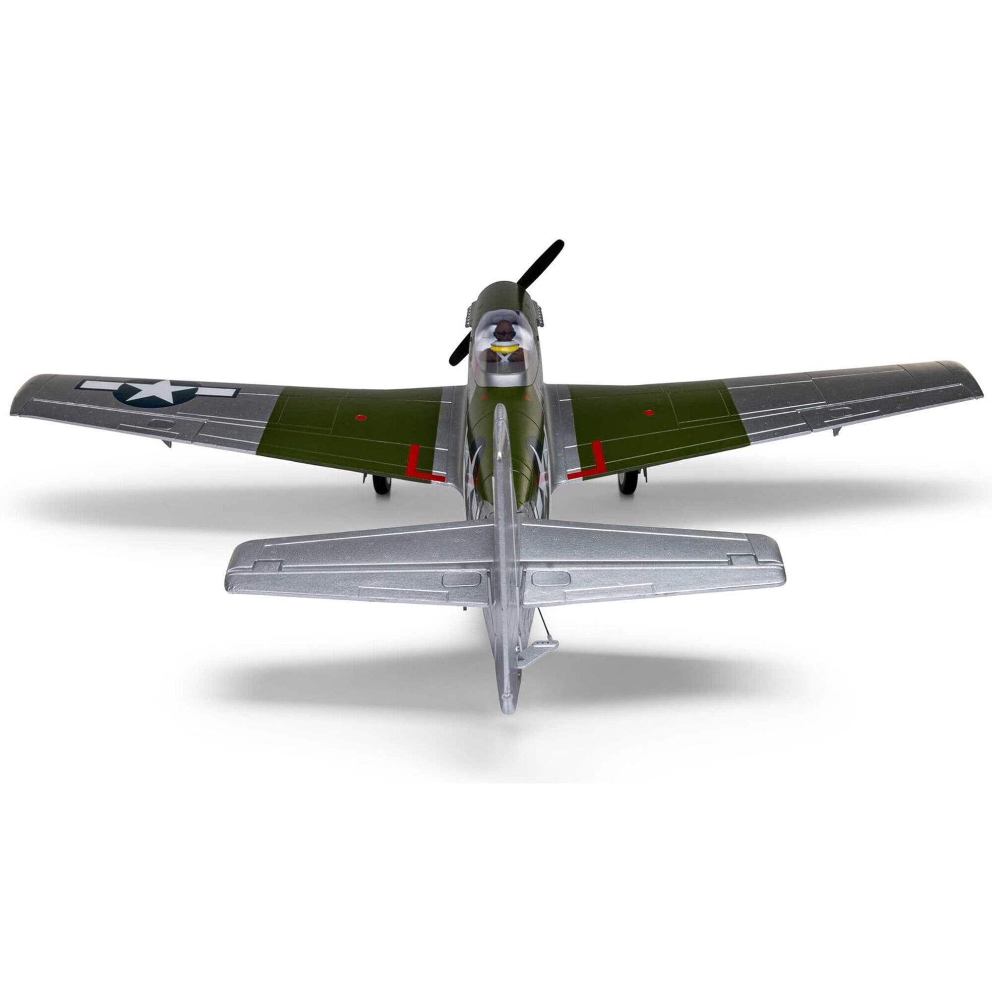 E-flite P51D Mustang 1m PNP-Motor-Regler-Servos e-flite-p51d-mustang-1-0m-pnp-rc-flugzeug-mit-servos