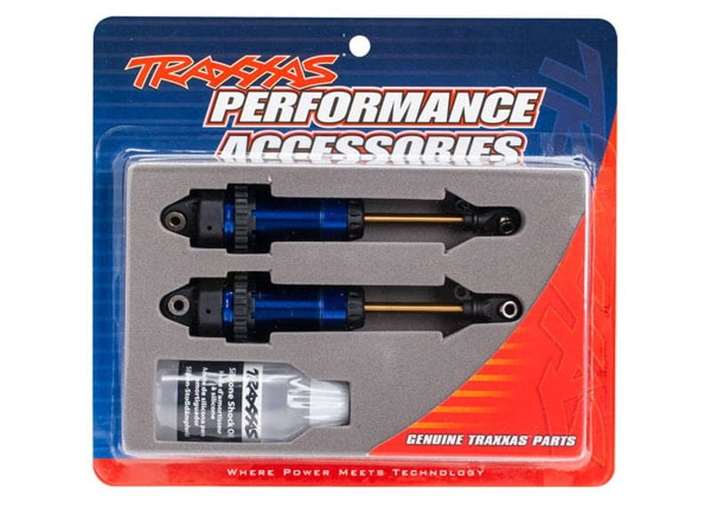 Traxxas Daempfer GTR XXL blau eloxiert_ PTFE-coated _TiN Kolbenstange - RC-Zubehoer