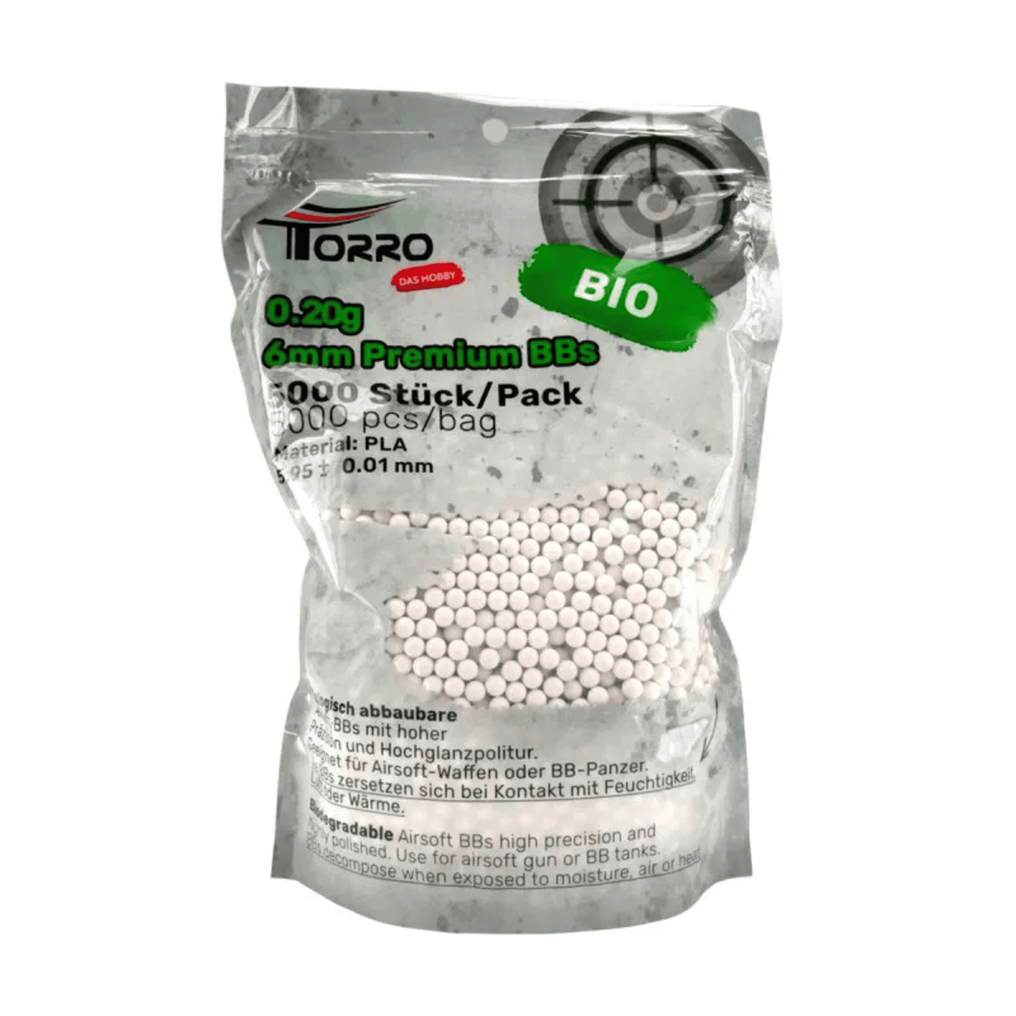 Torro 6mm Bio BB Munition 0_20g Weiss 5000 Schuss