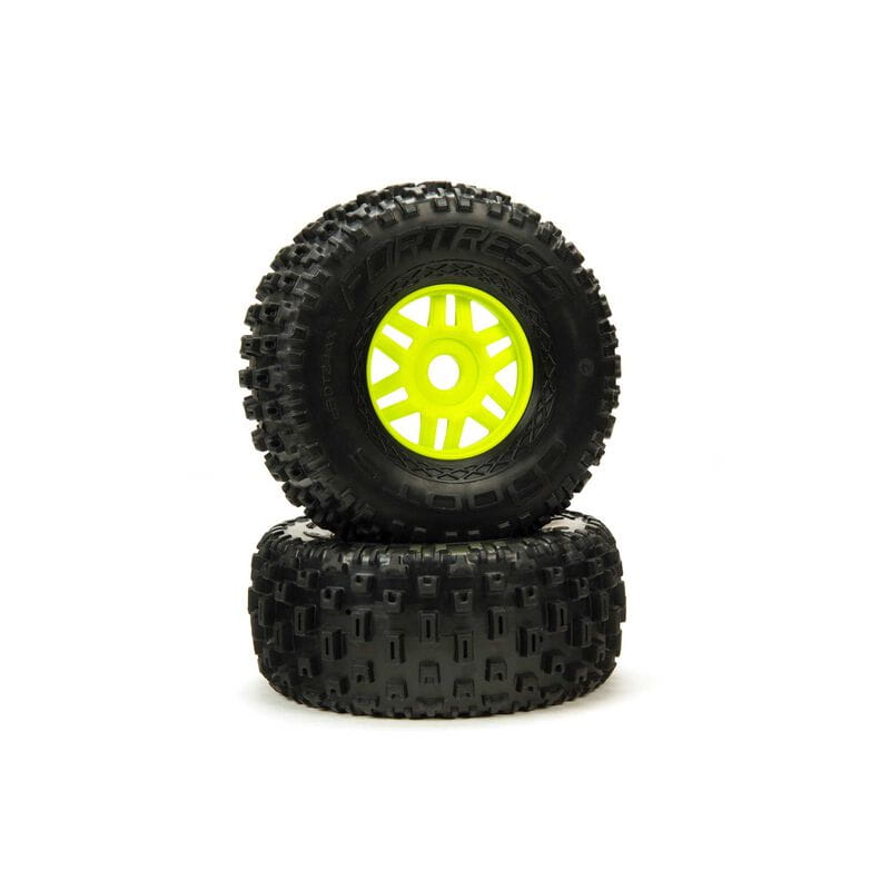 Arrma Reifen Set dBoots 'Fortress' Tyre Set Glued Green (Pair)