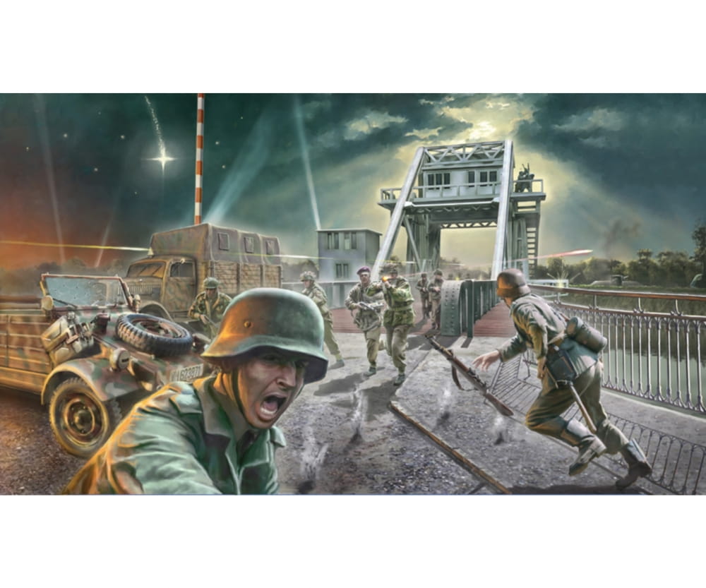 Italeri 1:72 Battle Set "Pegasus Bridge" Plastik Modellbau Bausatz