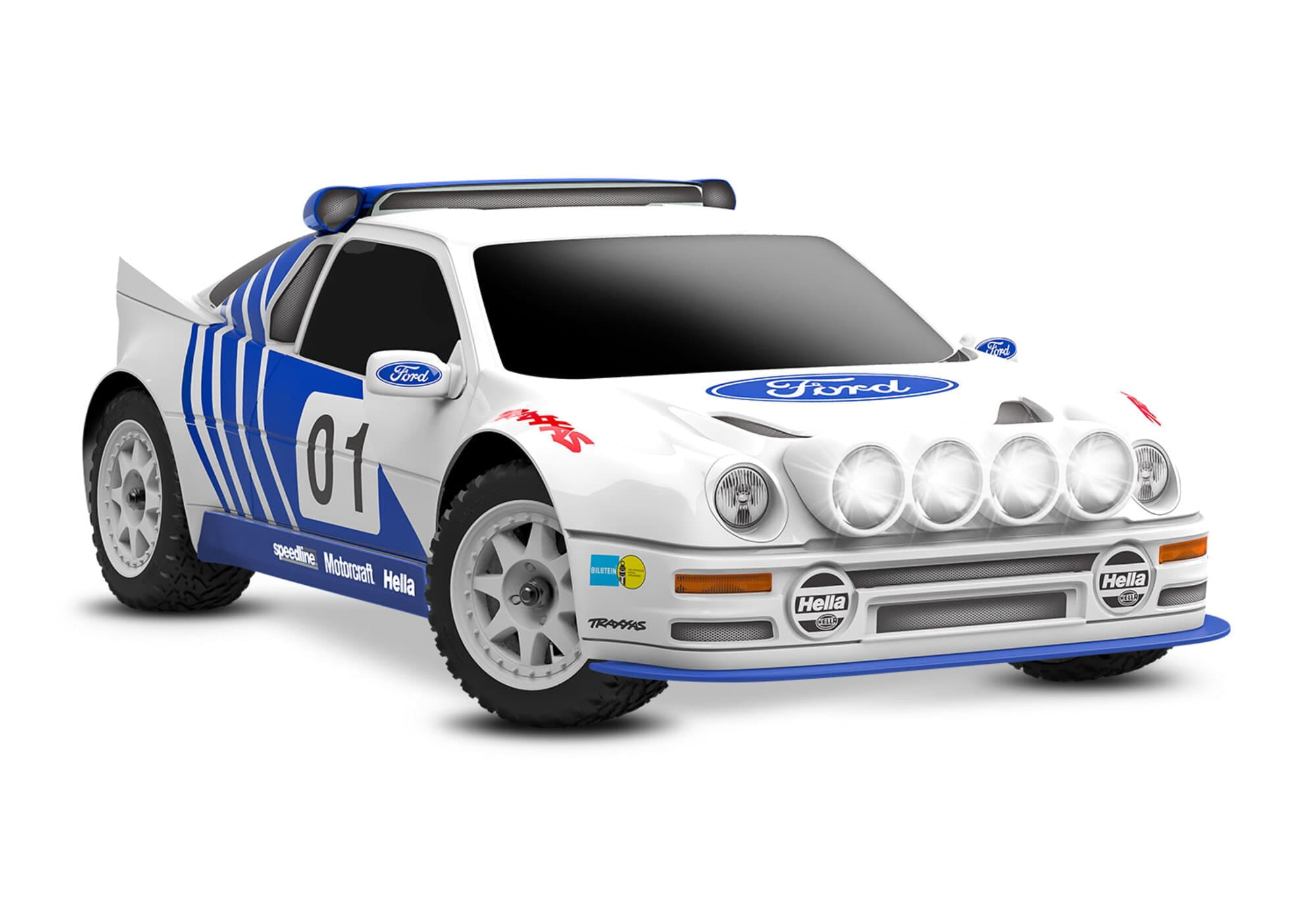 Traxxas Mini Rally VXL Ford RS200 1_10 RTR Brushless blau