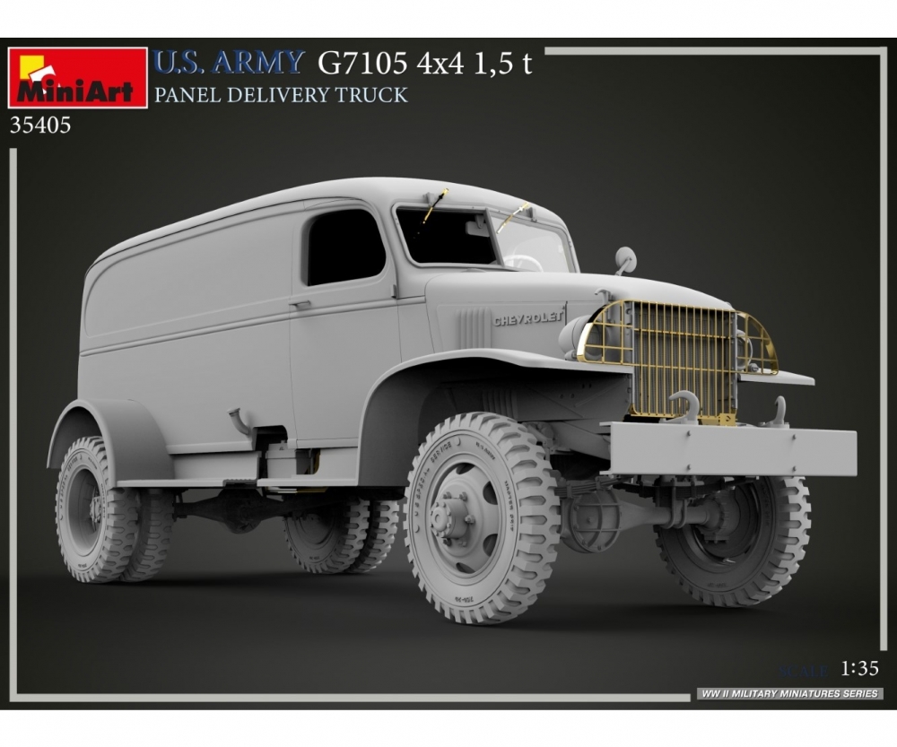 Plastikmodellbau von Miniart 1-35 us 4x4 g7105 1 5to lieferwagen