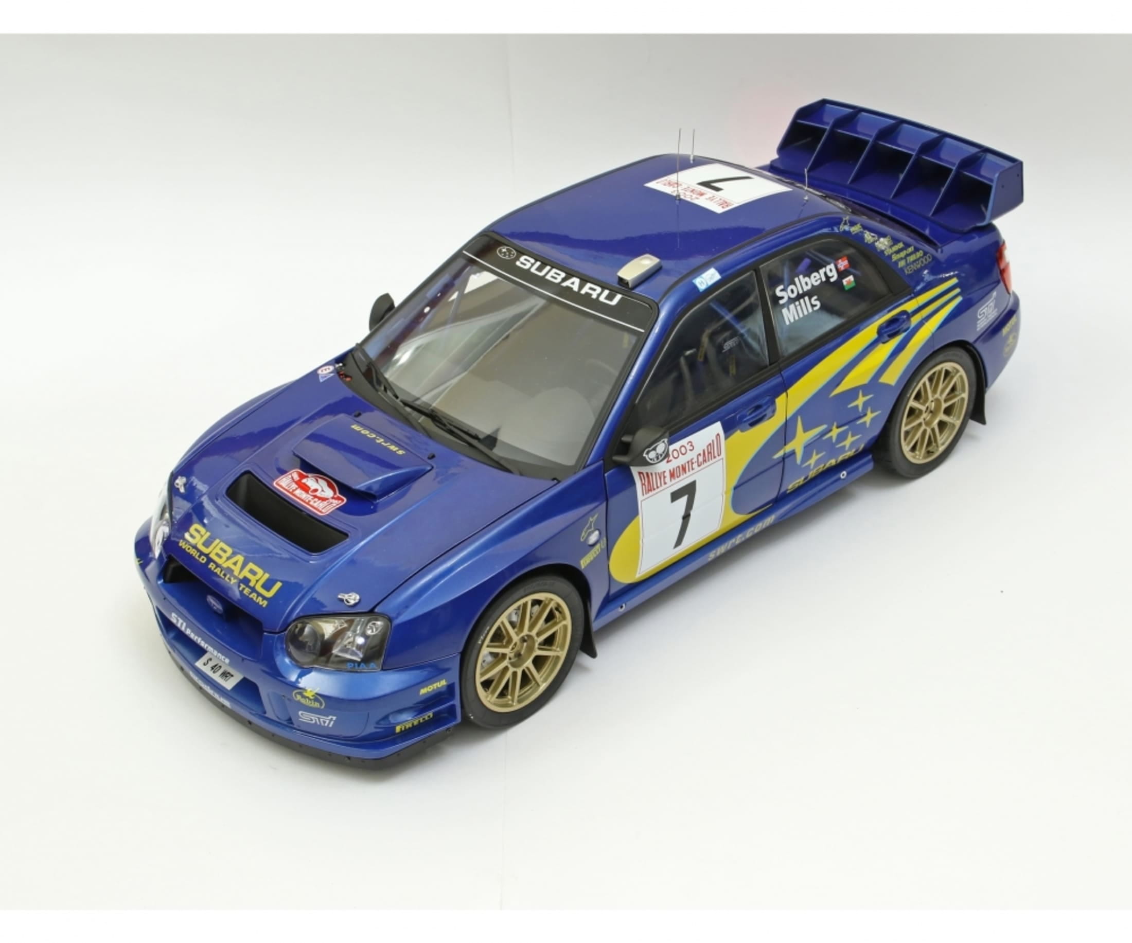 1:8 IXO Subaru Impreza Rally MC 2003 Modellauto Bausatz - Licht & Sound