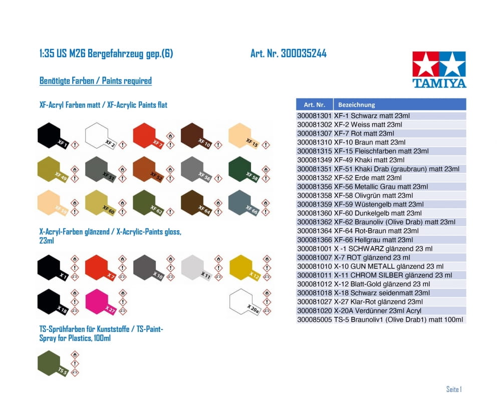 Tamiya US M26 Bergefahrzeug gepanzert 1_35 Plastik Modellbau Militaer Bausatz - RC-Zubehoer