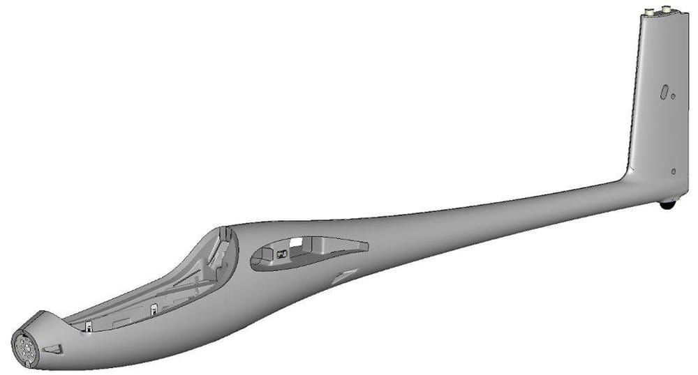 Multiplex Rumpf Lentus gebaut (ohne RC+Dekor)