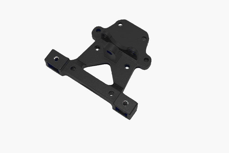 GPM Alu Karosseriehalterung eloxiert hinten schwarz fuer Traxxas 1_16 E-Revo - RC-Zubehoer