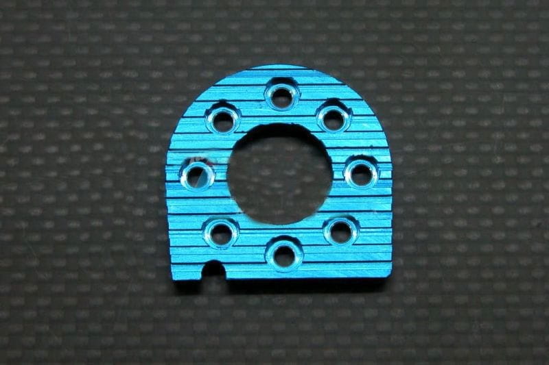 GPM Alu Motorbefestigungsplatte blau für Tamiya TT01 GPM Alu Motorbefestigungsplatte blau fuer Tamiya TT01 - RC-Zubehoer