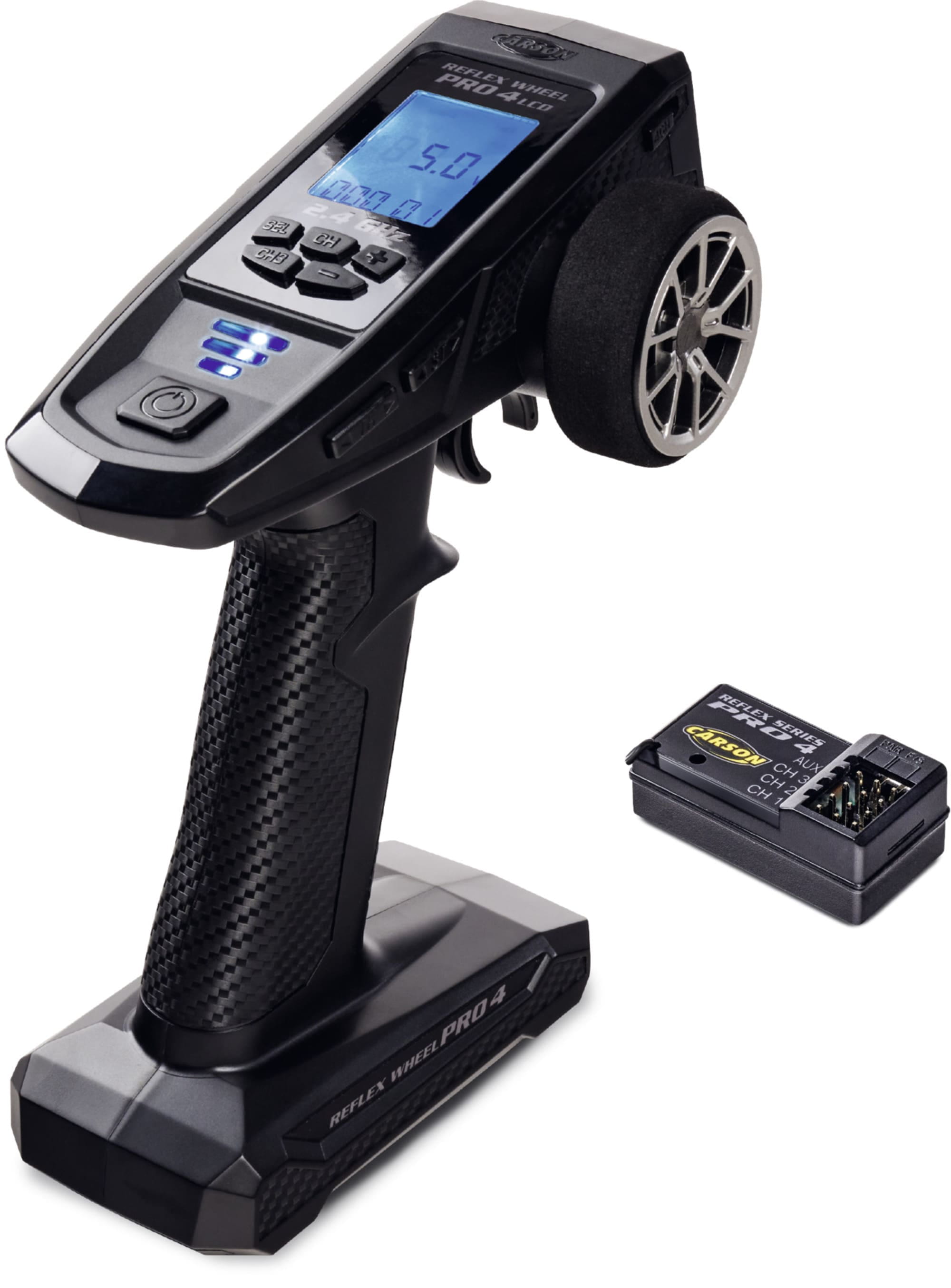 CARSON FS Reflex Wheel Pro 4 LCD 2 4GHz Fernsteuerung Tamiya CARSON FS Reflex Wheel Pro 4 mit Empfaenger fuer Tamiya RC