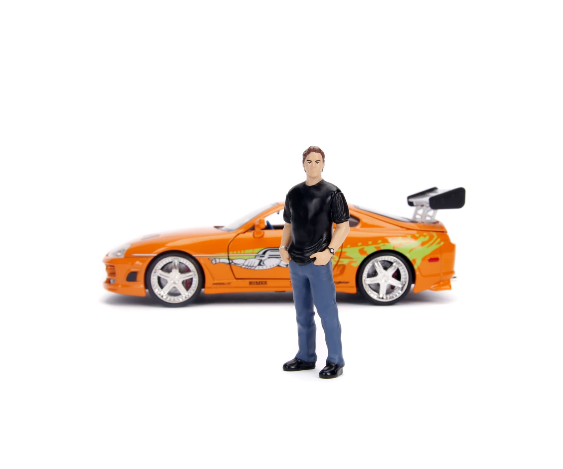 Jadatoys Toyota Supra 1995 Fast and Furious 1:24 Modellauto mit Figur Brian