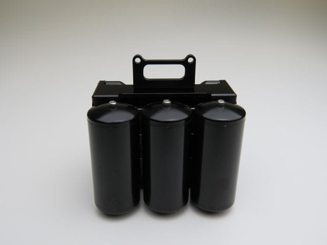 Lesu 1_16 Batteriekasten aus Alu schwarz mit Druckluftkessel - RC-Zubehoer