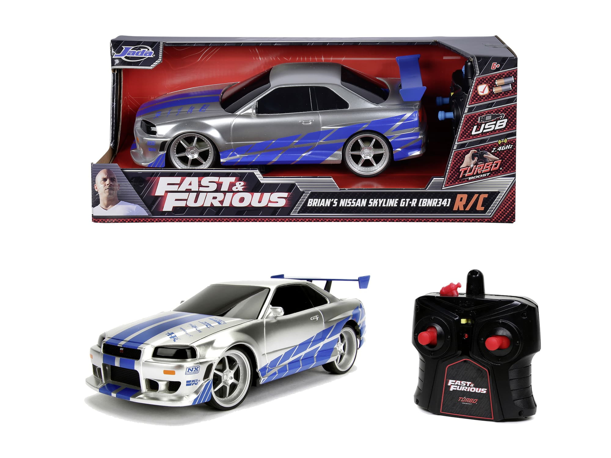 Jada Fast-Furious RC Nissan Skyline GTR 1_16 - RC-Zubehoer