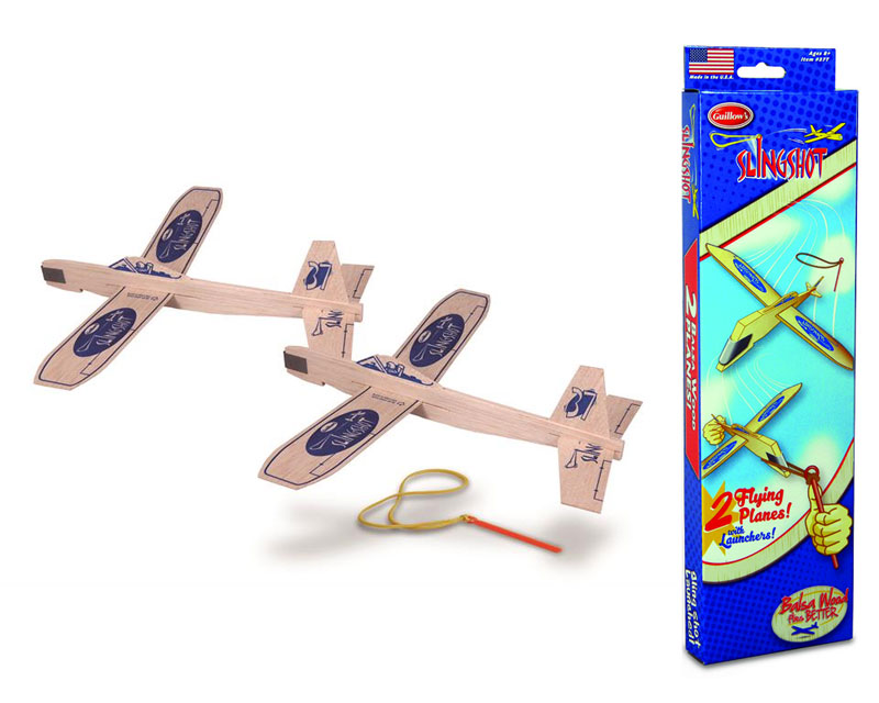 Guillow's Freiflugmodell Sling Shot Balsakatapultgleiter 2er Pack Wurfgleiter - RC-Zubehoer