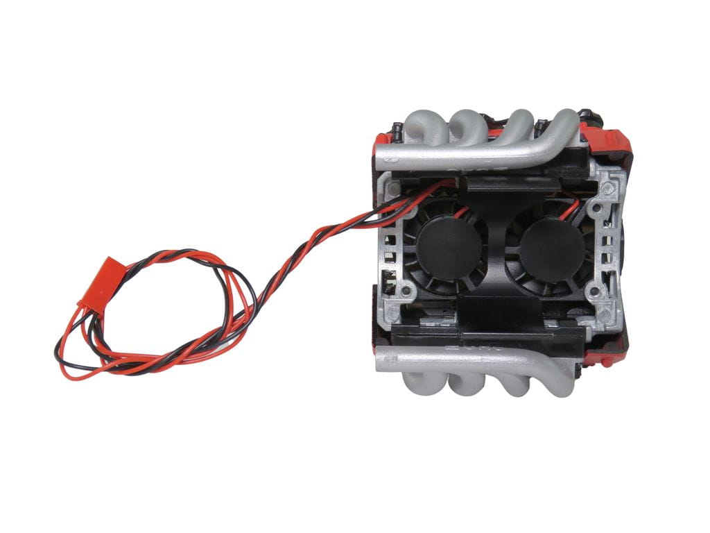 Thicon 1_14_1_10 V8-Motorattrappe fuer 540er Motoren mit Luefter - RC-Zubehoer
