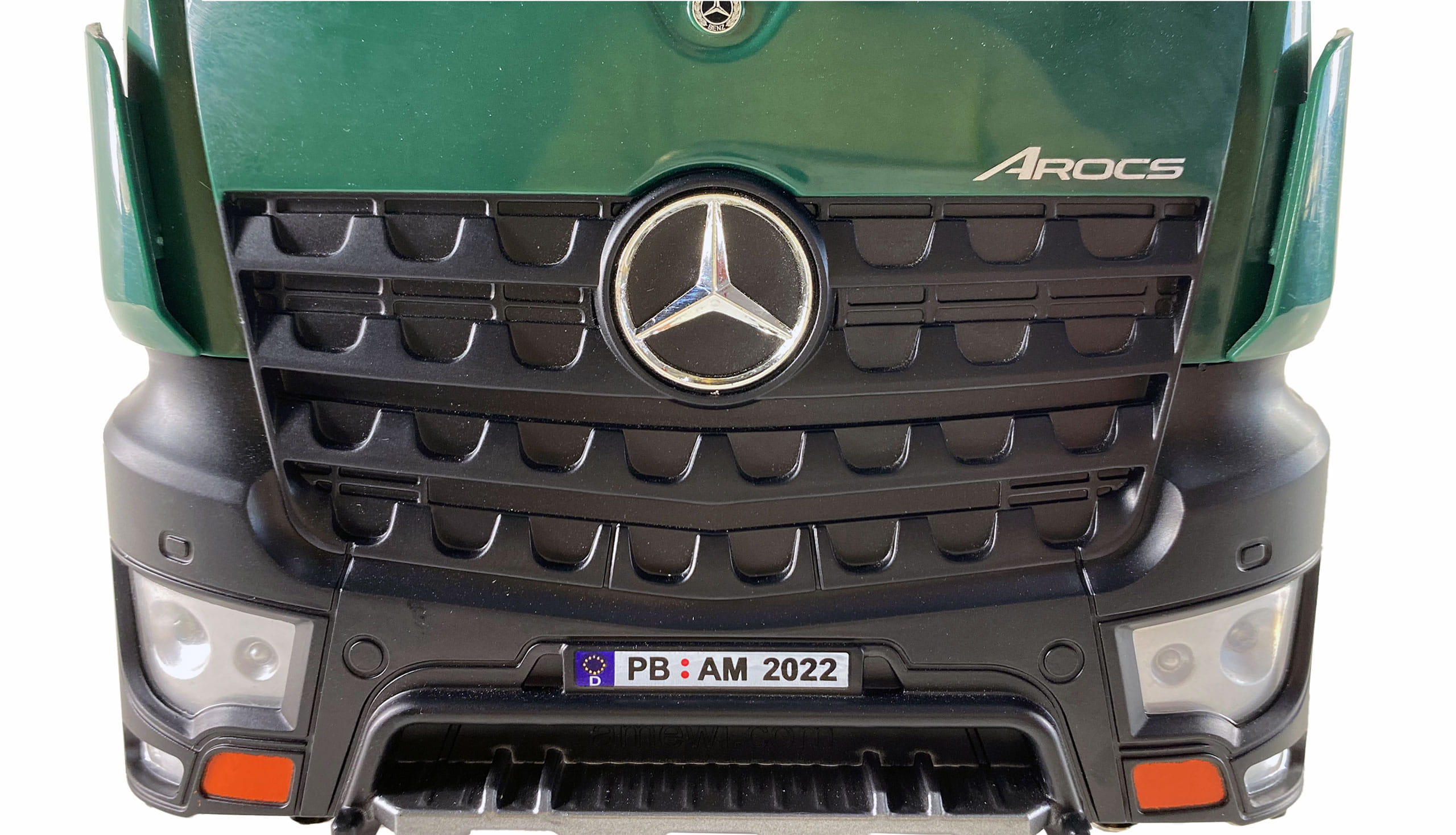 Amewi RC Mercedes Benz Arocs Kranwagen mit Kipper RTR grün