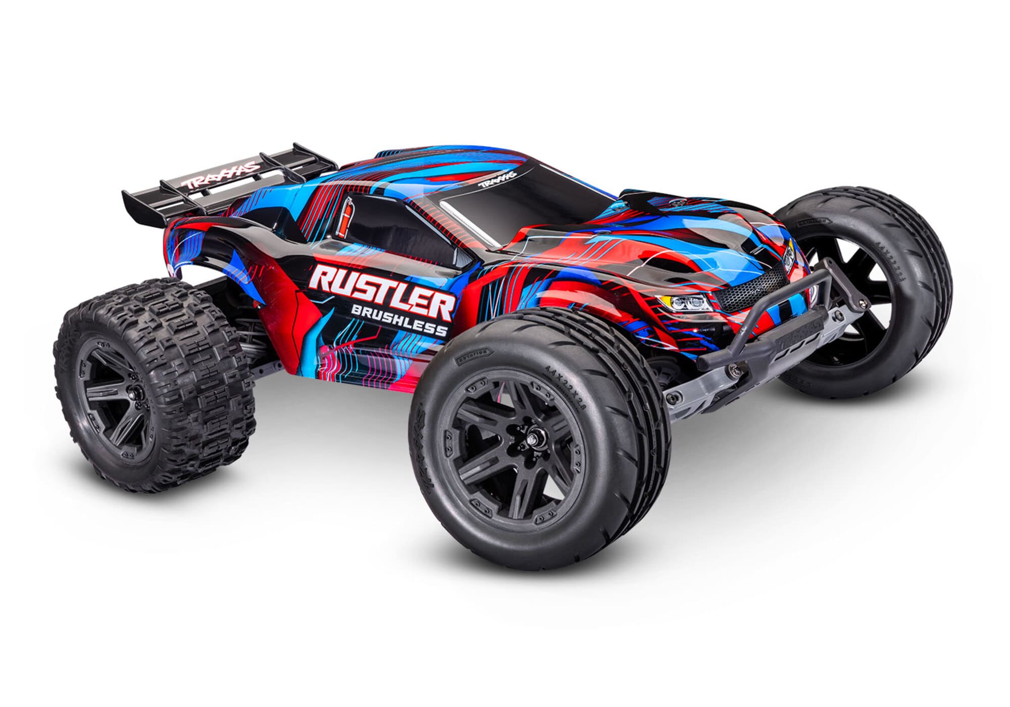 Traxxas Rustler 2WD VX3 Brushless RTR Stadium Truck Rot