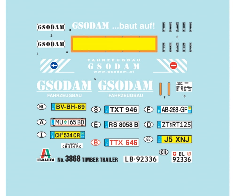 Italeri 1:24 Rungenauflieger Italeri 1:24 Rungenauflieger