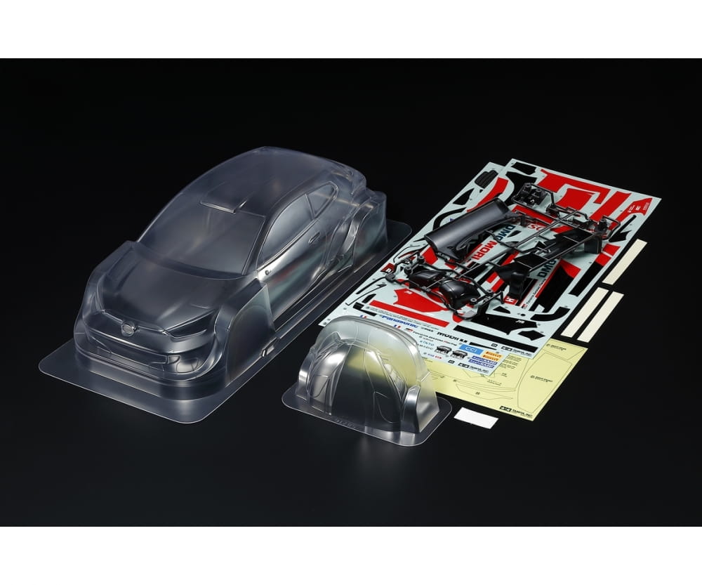 Tamiya Karosserie Toyota GR Yaris Hybrid WB257 TT-01, TT-02 1:10 Tamiya Karosserie Toyota GR Yaris Hybrid WB257 TT-01, TT-02 1:10