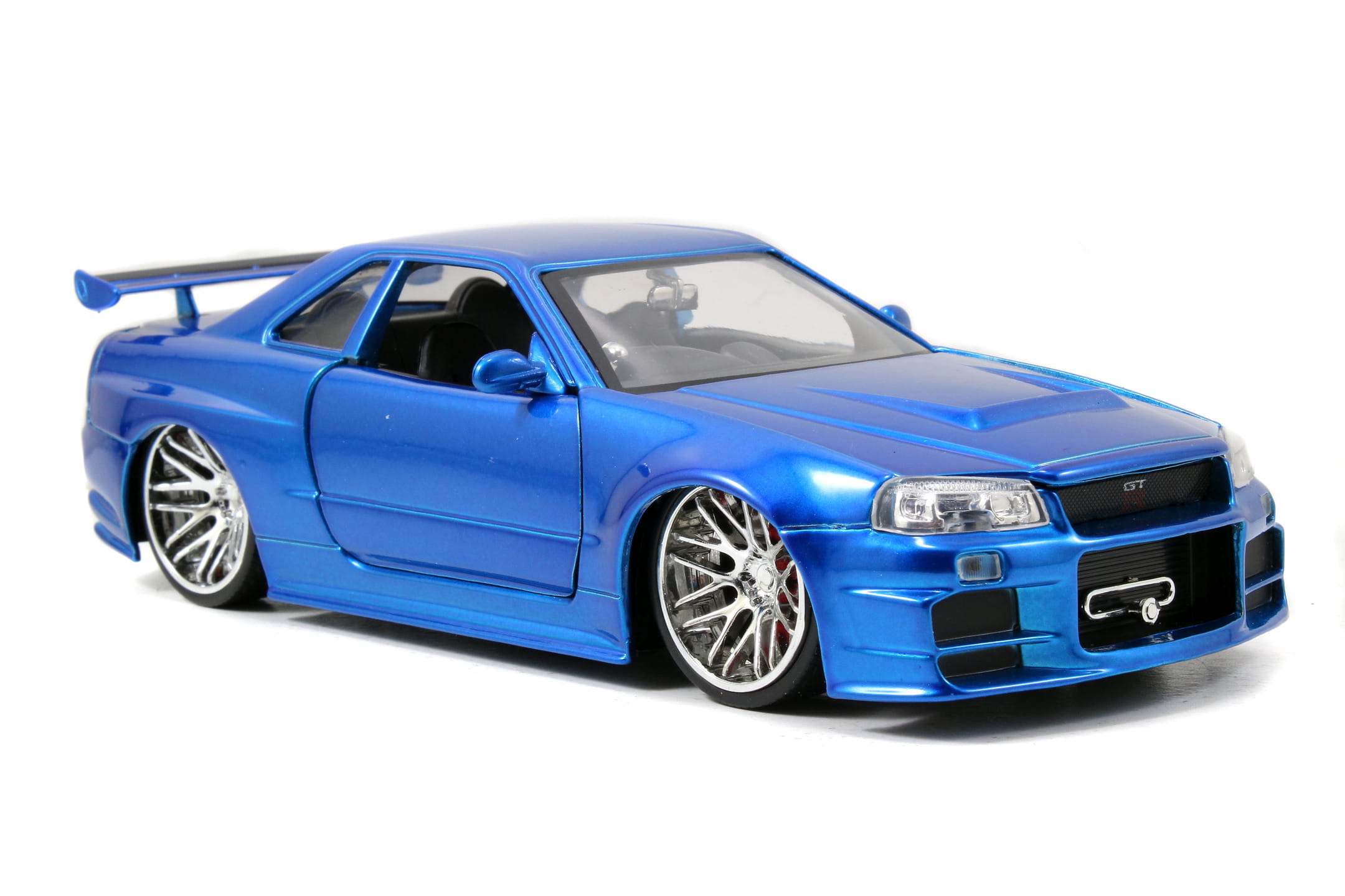 Jada Toys Fast _ Furious 2002 Nissan Skyline GT-R R34 Modellauto blau 1_24_