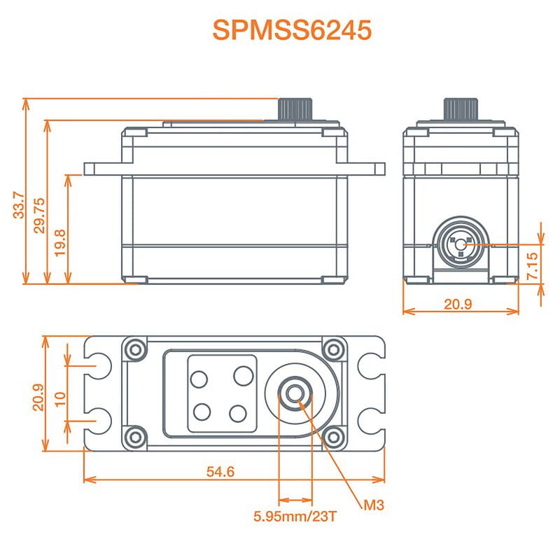 Spektrum S6245 High Speed/Torque Servo