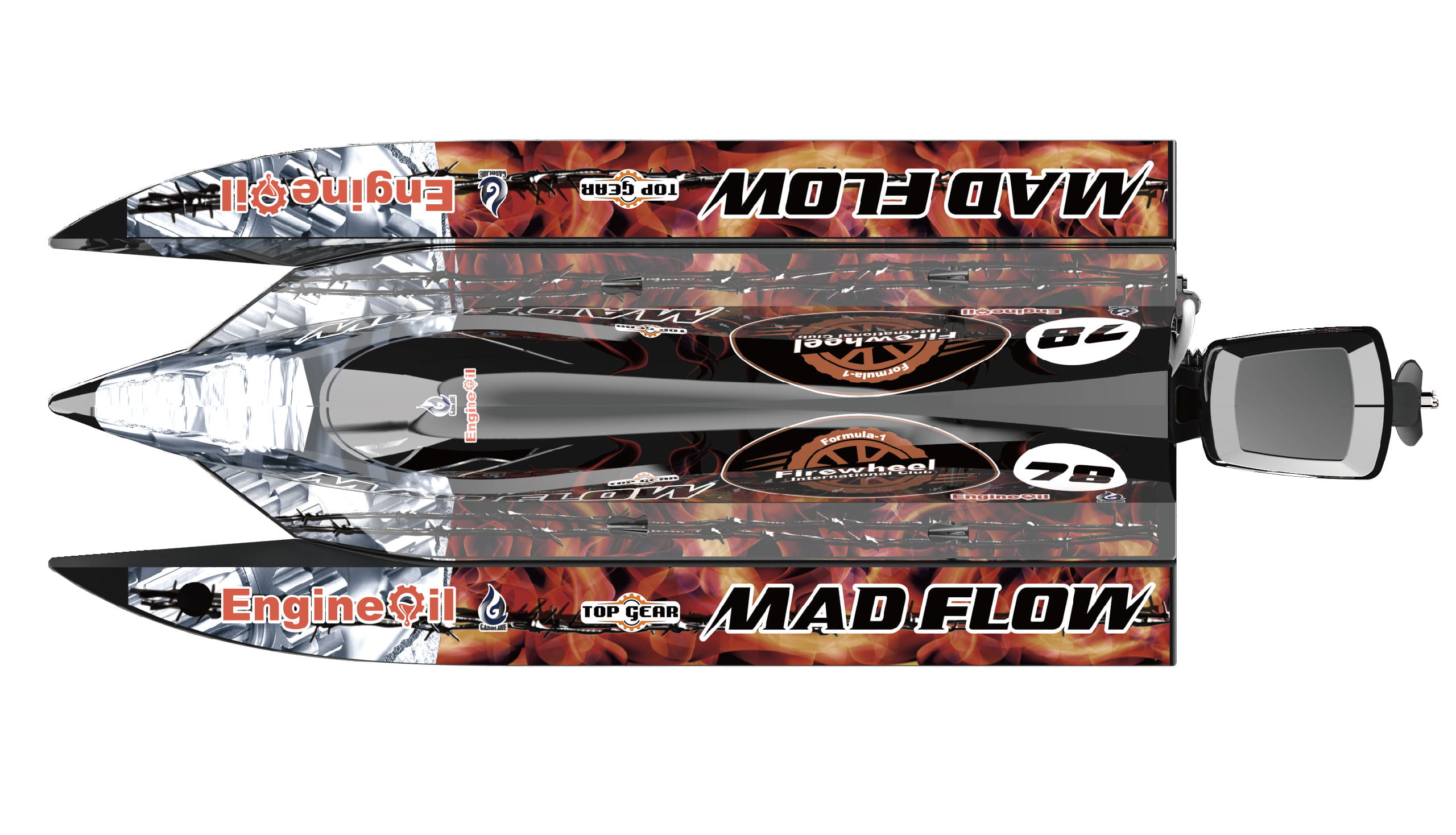 Amewi RC Boot Mad Flow V3 Formel Boot 590mm 3S brushless