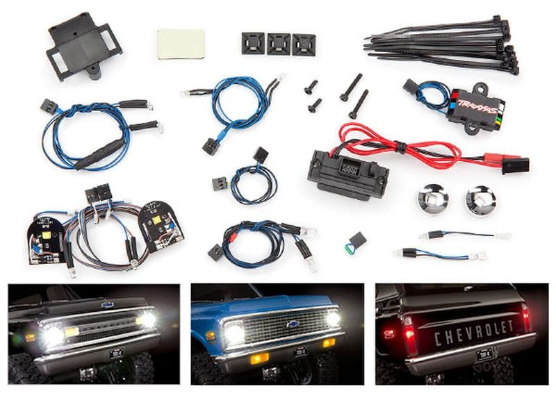 Traxxas Lichter-Set komplett mit Power Supply für 9111 + 9112 Karosserie Traxxas Lichter-Set komplett mit Power Supply für 9111 + 9112 Karosserie