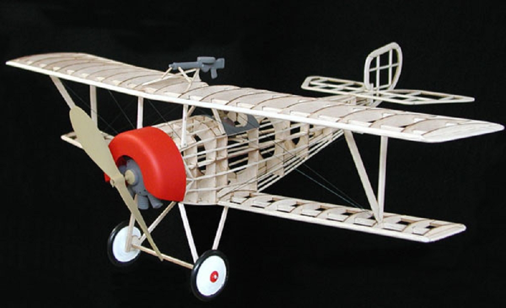 Guillow's Standmodell Flugzeug Nieuport II Balsaholz Bausatz