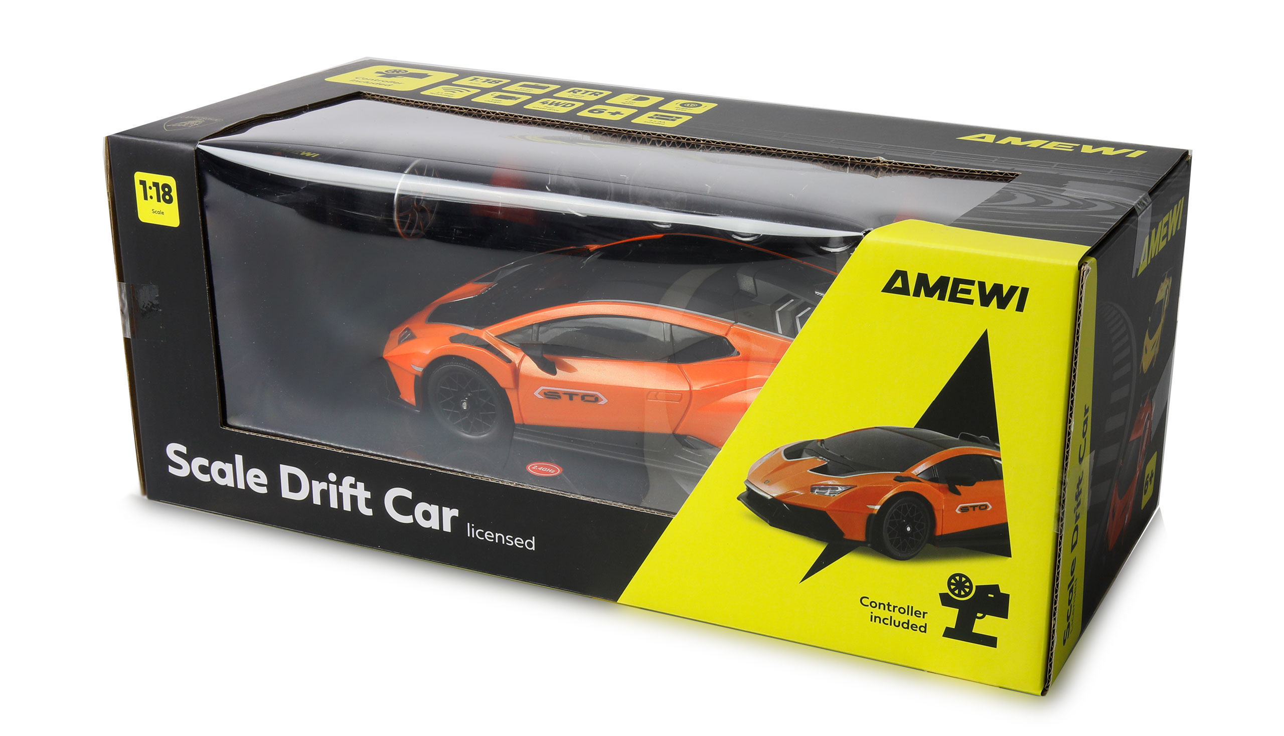 Amewi Lamborghini Huracan STO Drift Car 1_18 RTR orange RC Fahrzeug - Art_-Nr. 21119